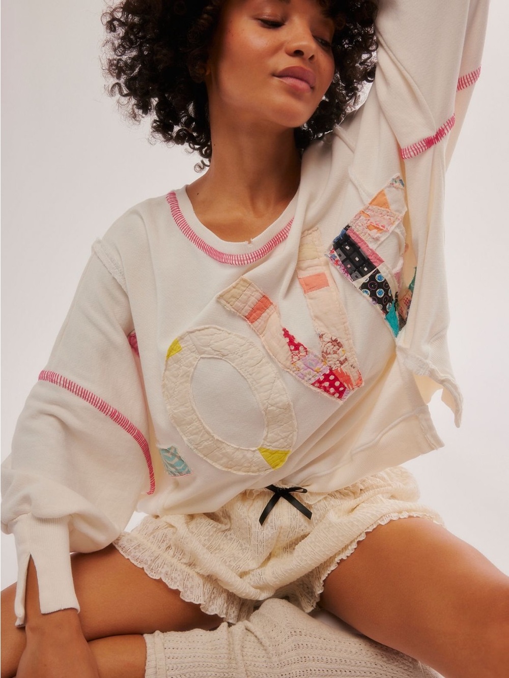 Free People x Tricia Fix Camden Love Sweatshirt